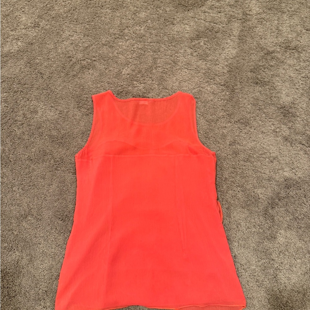 Per Una Pink Ruffled Tank Top - Picture 2 of 3